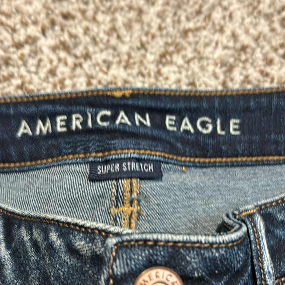 American Eagle high-rise Festival Midi women’s jean shorts - Picture 4 of 7